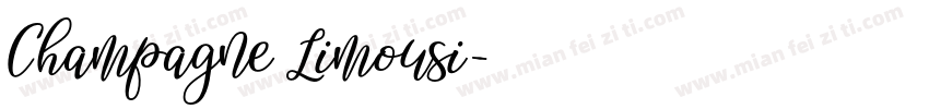 Champagne Limousi字体转换